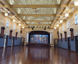 Maryborough City Hall, Main Hall and stage