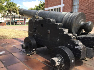 Time Cannon located at the front of Maryborough City Hall.