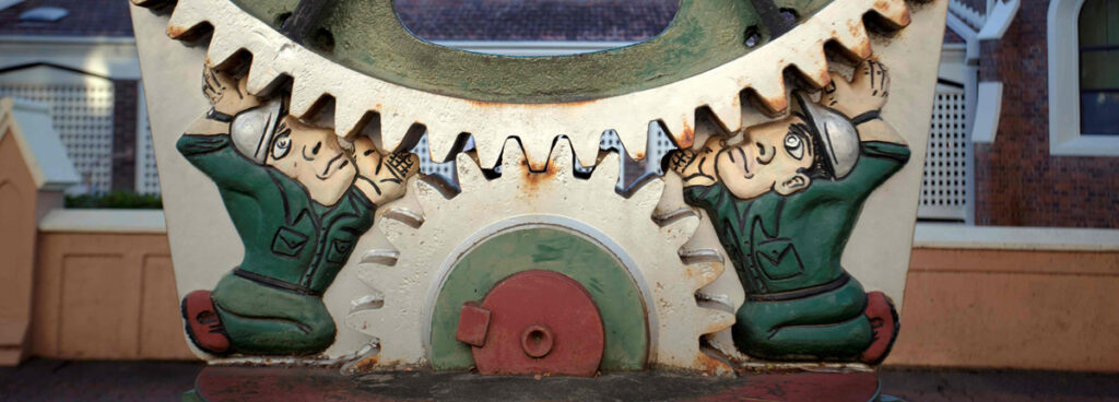 Industrial Sculpture Close Up