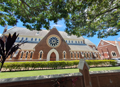 Side view of St Paul's Church