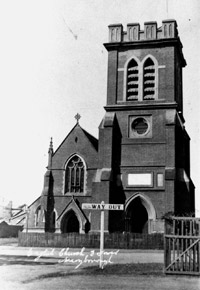 St. Paul's Church and its bell tower, circa.1920