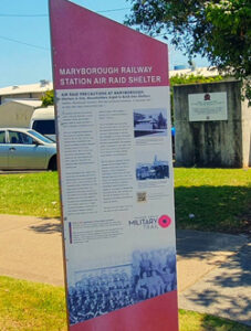 Air Raid Shelter info board