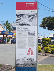 Maryborough Railway Station Info Board