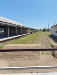 Train Station showing 2 rail lines
