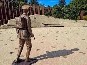 The first Anzac steps on to the fateful shore