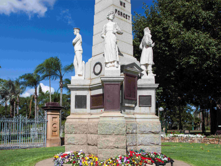 The cenotaph honours local servicemen and women who served Australia.