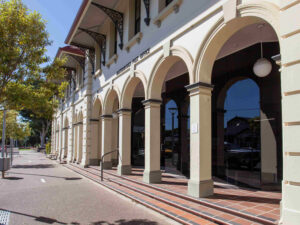 Historic Maryborough Post Office with arched entrances and Italianate architectural detailing.